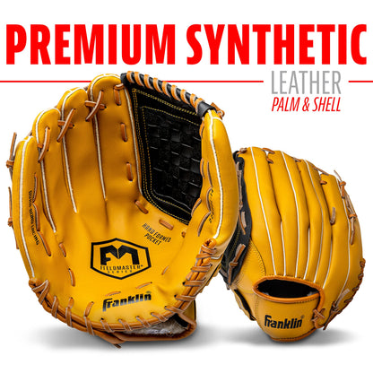 Franklin Sports Baseball and Softball Glove - Field Master - Baseball and Softball Mitt