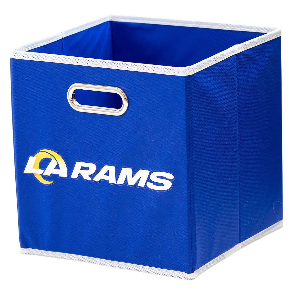 Franklin Sports NFL Los Angeles Rams Collapsible Storage Bin NFL Folding Cube Storage Container Fits Bin Organizers Fabric NFL Team Storage Cubes One