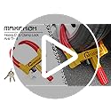 MAIKEHIGH Wheel Clamp, Heavy Duty Wheel Clamp Lock Universal Anti-Theft Locking for Cars, Caravans, Trailers, Van, Adjustable Nine-Hole with 3 Keys