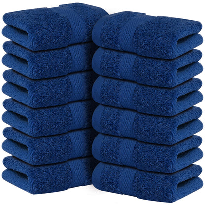 Infinitee Xclusives 100% Cotton Luxury Wash Cloths for Showering - 12 Pack