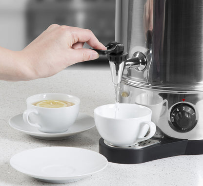 Swan SWU8L Catering Urn with Automatic Temperature Control, Drip Tray, 8L, 1600W, Stainless Steel