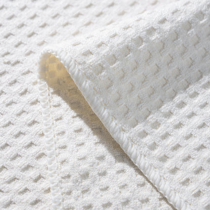 POLYTE 380 GSM Microfibre Waffle Kitchen Tea Towel, 40.6x71.1 cm, 8 Pack