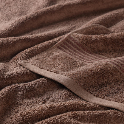 Superior, Cotton, Mocha, 6 Piece Towel Set
