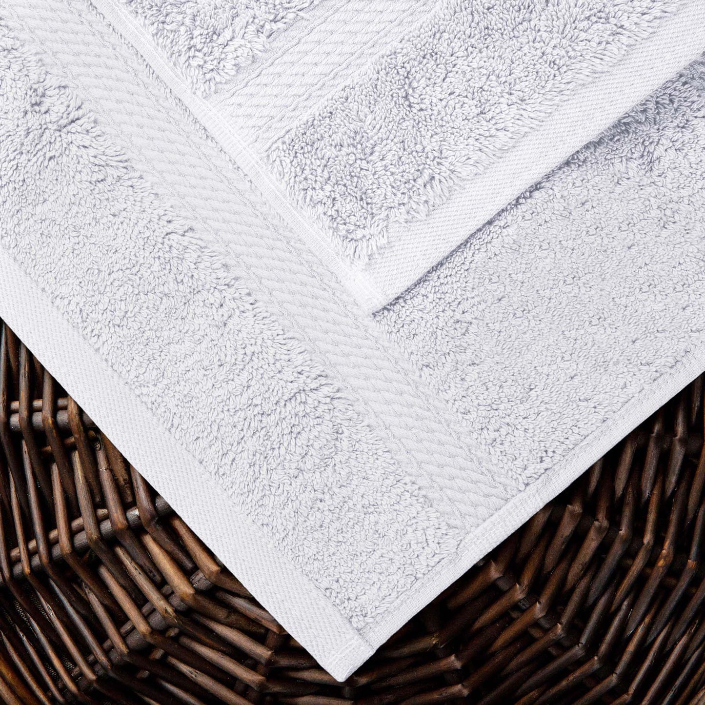 Superior Egyptian Cotton Pile 10 Piece Towel Set, Includes 2 Bath, 4 Hand, 4 Face Towels/Washcloths, Ultra Soft Luxury Towels, Thick Plush Essentials