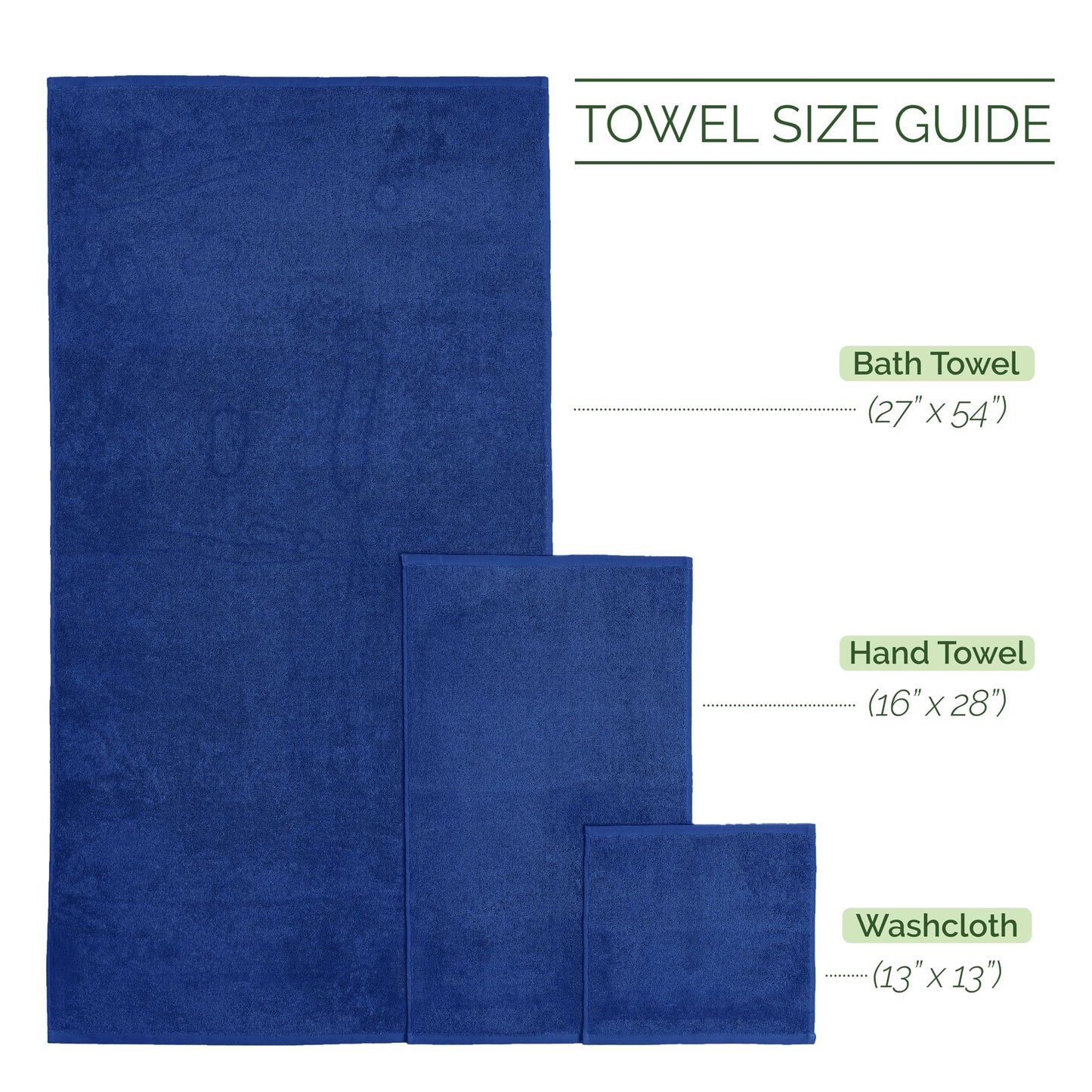 Elegant Comfort 100% Turkish Cotton Corduroy Ribbed Luxury Bath Towels 6-Piece Set, Premium Feel - Quick Dry, Highly Absorbent