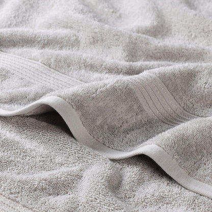 Superior Luxurious Soft Hotel & Spa Quality Washcloth Face Towel Set of 10, Made Long-Staple Combed Cotton - Silver, 13" x 13" each