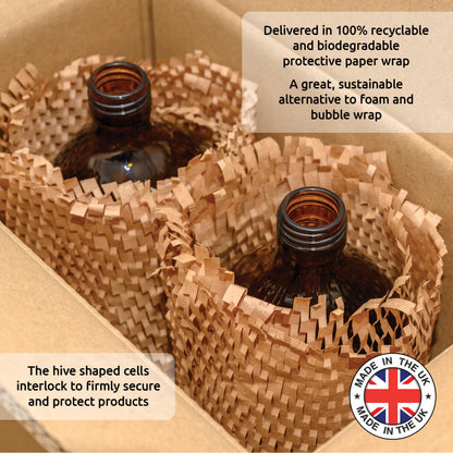 TEC 1 Litre Bottles Amber Glass 65% Recycled with Pumps (2)
