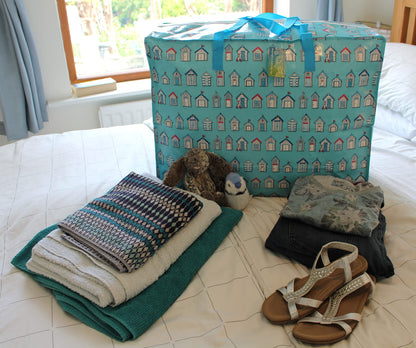 Extra Large Storage Bags, 65 ltr, Blue Beach huts