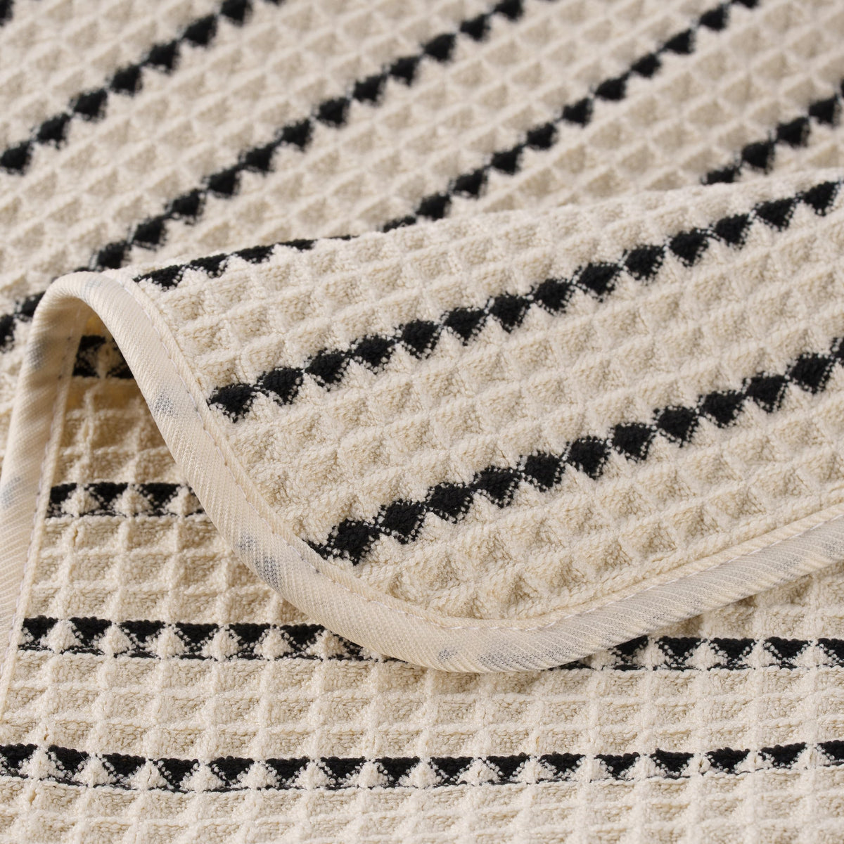 POLYTE 430 GSM Microfibre Waffle Wash Cloth Face Towel, 33.0x33.0 cm