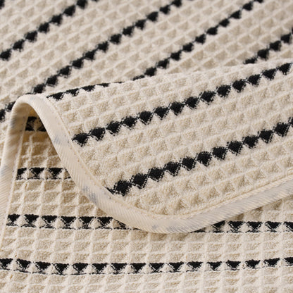 POLYTE 430 GSM Microfibre Waffle Wash Cloth Face Towel, 33.0x33.0 cm