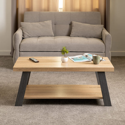 Seconique Eddie Coffee Table in Grey/Sonoma Effect