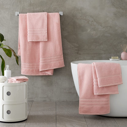 Catherine Lansfield Zero Twist Cotton 50x85cm Hand Towel Pink