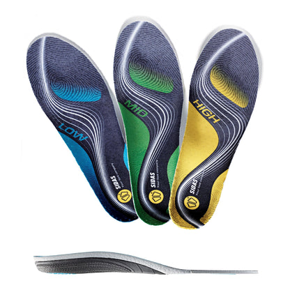 Sidas 3FEET Activ' Low Insoles - Blue/Black, S: 4-5