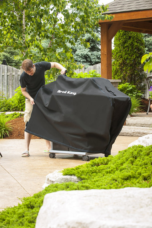 Broil King Polyester Grill Cover, Black (Outdoor Smoker Covers, fits Regal / Imperial XL models 2006 and newer)