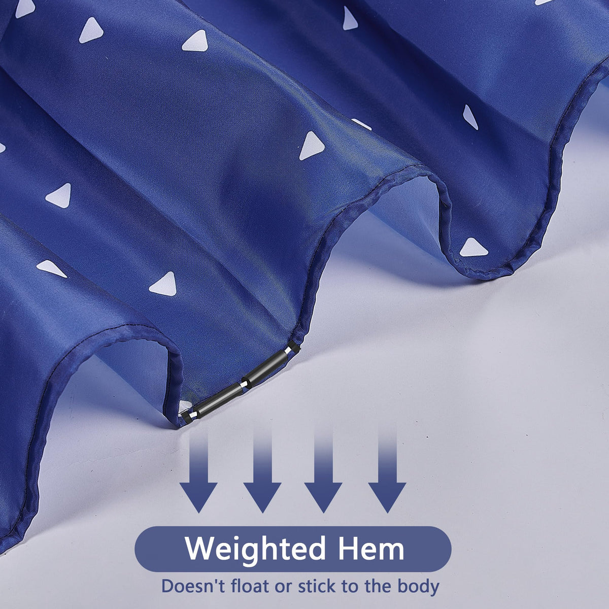 AWIYTE Shower Curtain 180 x 200 cm (71 x 79 Inch), Waterproof Polyester Textile Fabric Machine Washable with 12 Plastic Hooks & Weighted for Bathroom