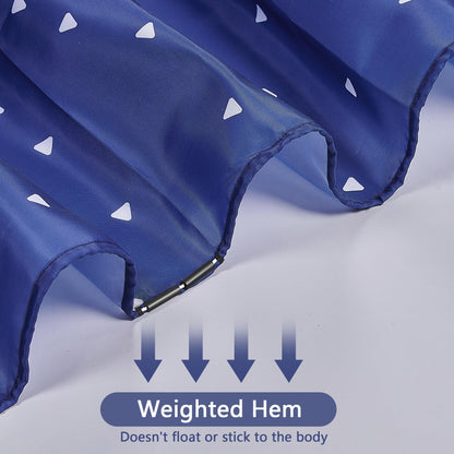 AWIYTE Shower Curtain 180 x 200 cm (71 x 79 Inch), Waterproof Polyester Textile Fabric Machine Washable with 12 Plastic Hooks & Weighted for Bathroom