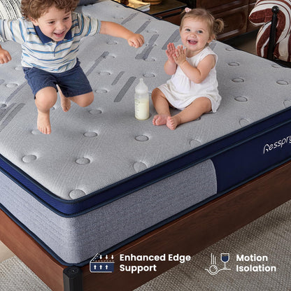 Resspry Small Double Size Mattress,12 Inch Memory Foam Sprung Mattress 4FT for Pressure Relief and Cool Sleep