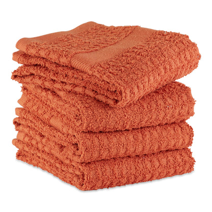 DII Waffle Terry Collection, Cotton, Spice, 15x26