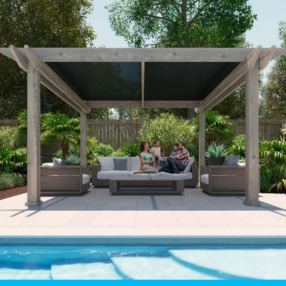 Coolaroo 457839 Shade Fabric with 90% UV Protection (6'x50'), 6' x 50', Graphite