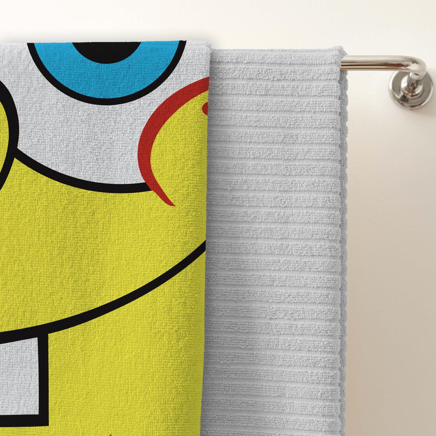 Spongebob Squarepants Officially Licenced Kids Towel | Super Soft Feel, Squared Design With Spongebob, Patrick, Squidward, Mr Krabs