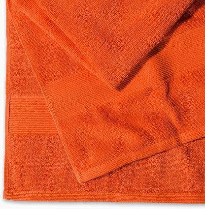 Textile Do Extra Large Super Jumbo Bath Sheet Towel 100% Egyptian Cotton XL Bath Sheets(100 x 200 cm-600 GSM) (Orange)