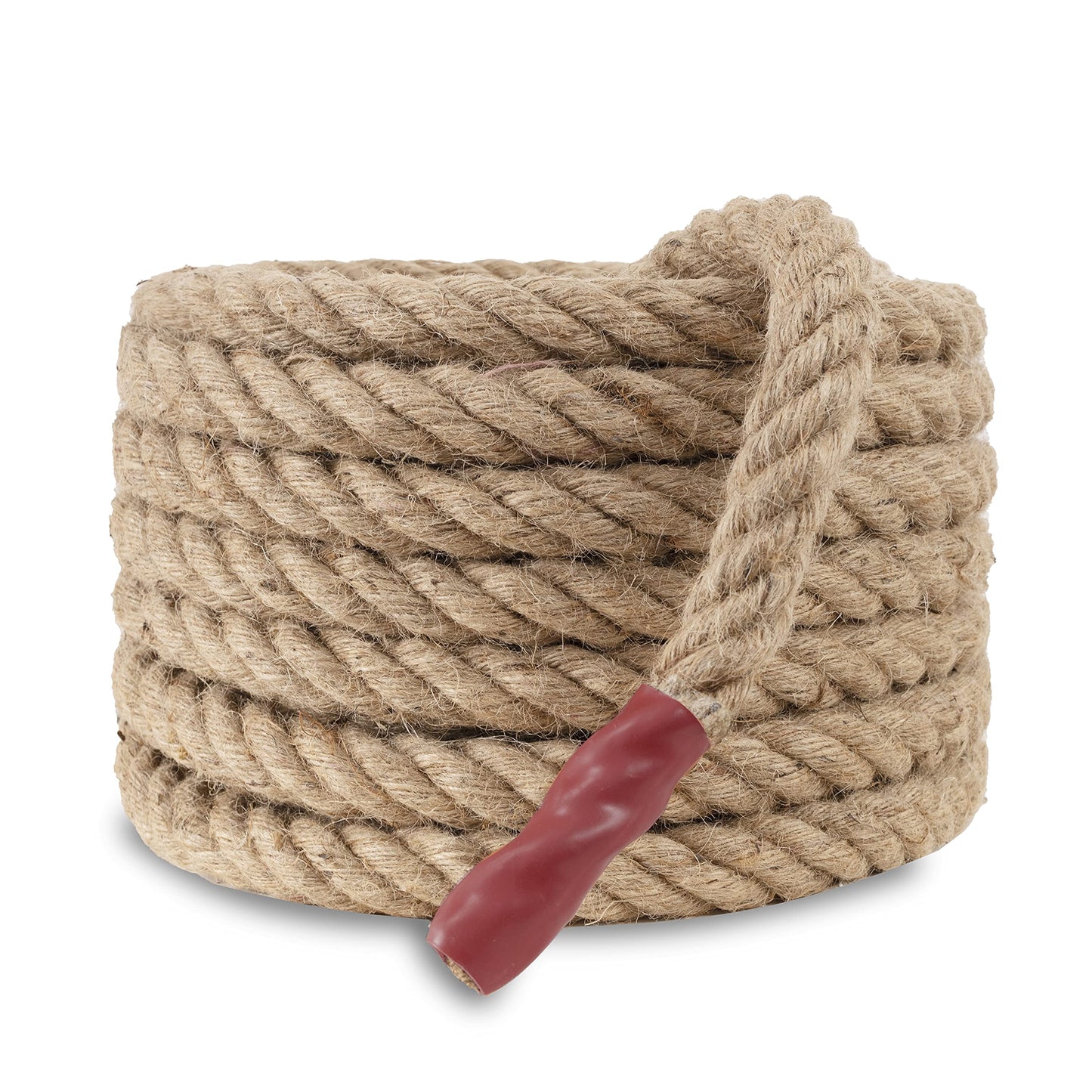 EMEKIAN 20mm Natural Thick Jute Rope, 15M Twisted 4 Strand Fiber Hemp Rope, Strong Jute Twine String for Gardening, Craft, Bundling, Camping,