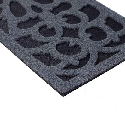 Nicoman Narrow Doormat Victorian Style Step Door Mat Barrier Eco-Friendly Absorbent Heavy Duty Dirt Scraper Watertight For Indoor Outdoor Garden Shed