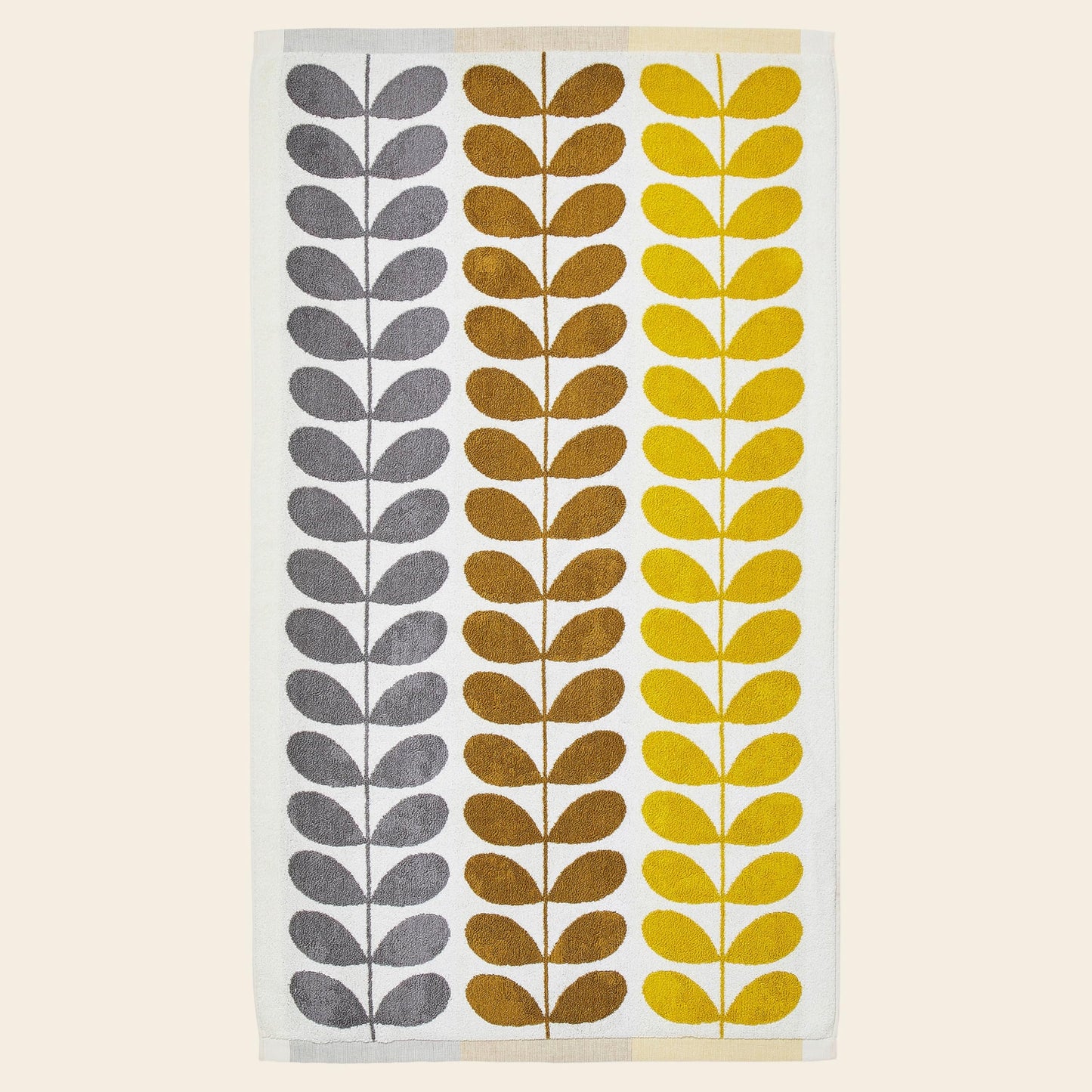Orla Kiely Trio Stem Dune TowelsBathroom Linen: Bath Towel, 70x125cm