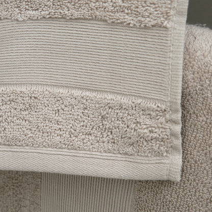 Catherine Lansfield Bathroom Anti-Bacterial Cotton Face Cloth Pair Natural TW/55660/W/FC2/NT