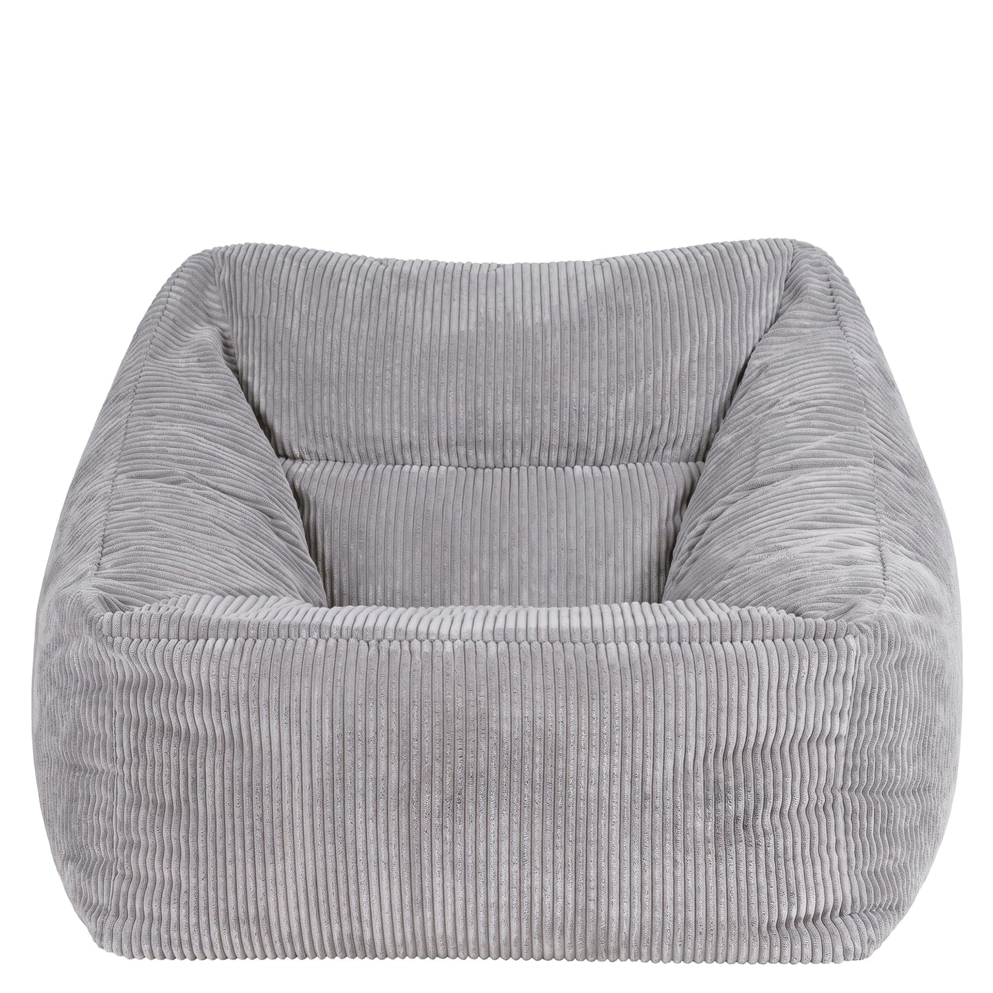 icon Natalia Cord Bean Bag Chair with Filling Included, Grey