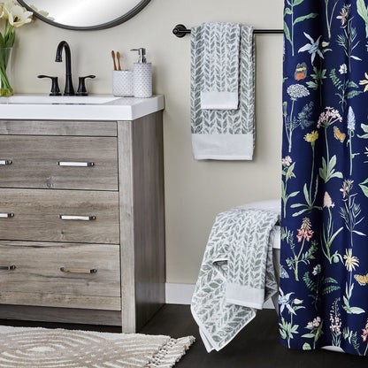 SKL Home Bath Towel, Cotton, Sage, 28x54