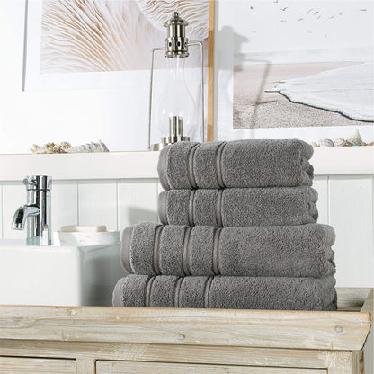 Christy Antalya Large Bath Towels | Set of 4 | 100% Turkish Cotton | 600GSM | Soft Plush Luxury Towel Set | 2 Bath Towels 2 Hand Towels | Quick Dry