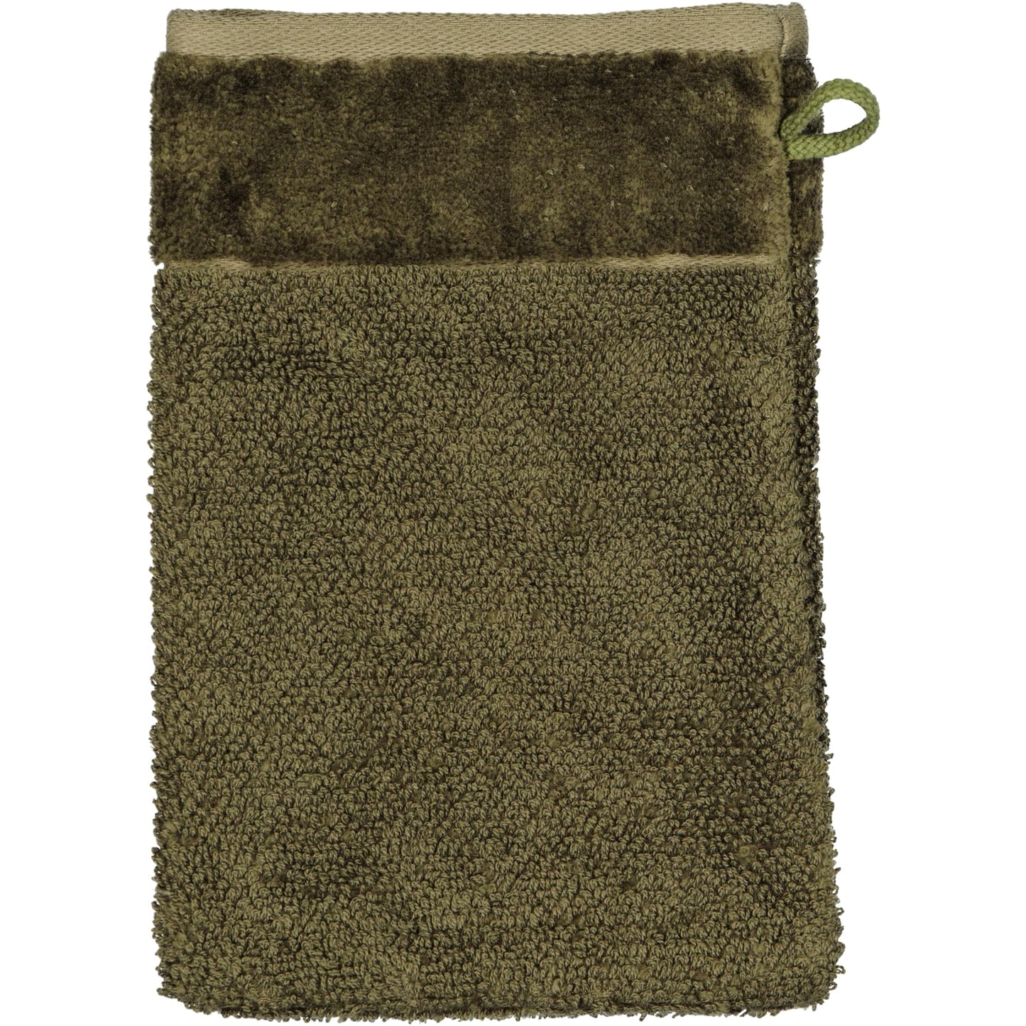 MÖVE Bamboo Luxe Wash Mitt 20 x 15 cm 60% Cotton / 40% Viscose Bamboo Pulp Olive