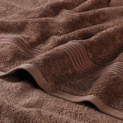 Superior, Cotton, Mocha, 6 Piece Towel Set