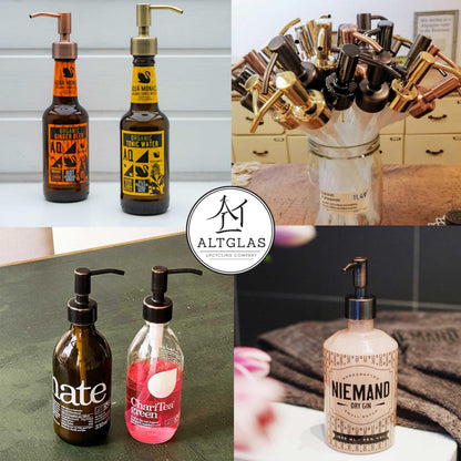 ALTGLAS Upcycling Soap Dispenser Pump Head 'Budapest' with Upcycling-Kit