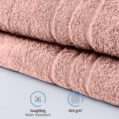Komfortec Jumbo Bath Towels, 100% Cotton, Quick Dry, 80x200, Pink