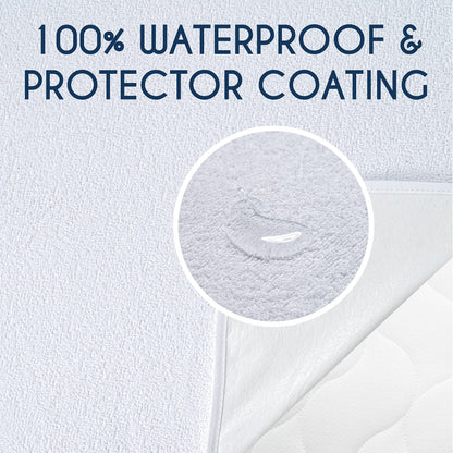 Dreamzie Mattress Protector Waterproof with 4 Elastic Corners - OEKO-TEX® Certified- For Mattress 60 x 120 cm