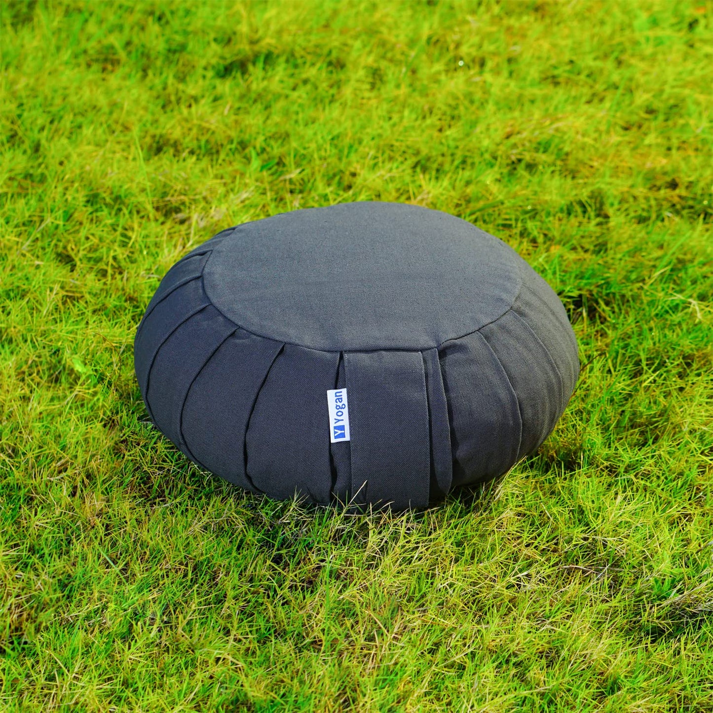 Yogan Yoga Cushion/Meditation Cushion | Natural Buckwheat Hulls Filling | Outer Cover (Could be Removed and Washed) - Made of 100% Organic Cotton