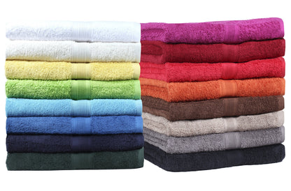 NatureMark Sauna Towel Premium Quality 80 x 200 cm 100% Cotton Black Pack of 2