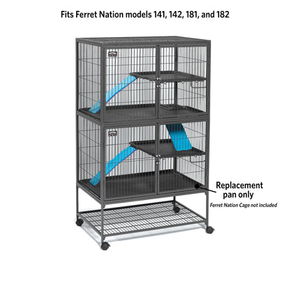 MidWest Homes for Pets 142PAN Replacement Pan for Midwest Cat Cage, 34.5 x 22.5 x 1.125, Black