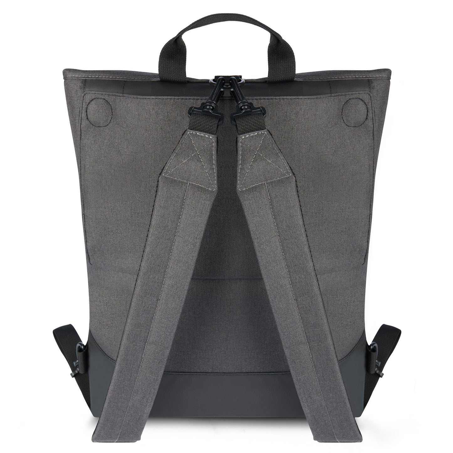 LARKSON Bike Pannier Bags Anthracite - Tammo Bike - 2 in 1 Cycle Backpack & Bicycle Bag for Rear Carrier, Made of Recycled Material - Water-Repellent