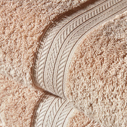 Christy Renaissance 2 Hand Towels Set | Driftwood Beige | 100% Egyptian Cotton Pile | Luxuriously Soft and Super Absorbent | 675 GSM