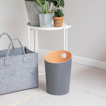 Kazai. Design Paper Bin 'Bennet' | Unique Waste Paper Basket for Office, Bedroom, Children's Room, and More | Office Bin Made of Real Wood Veneer |