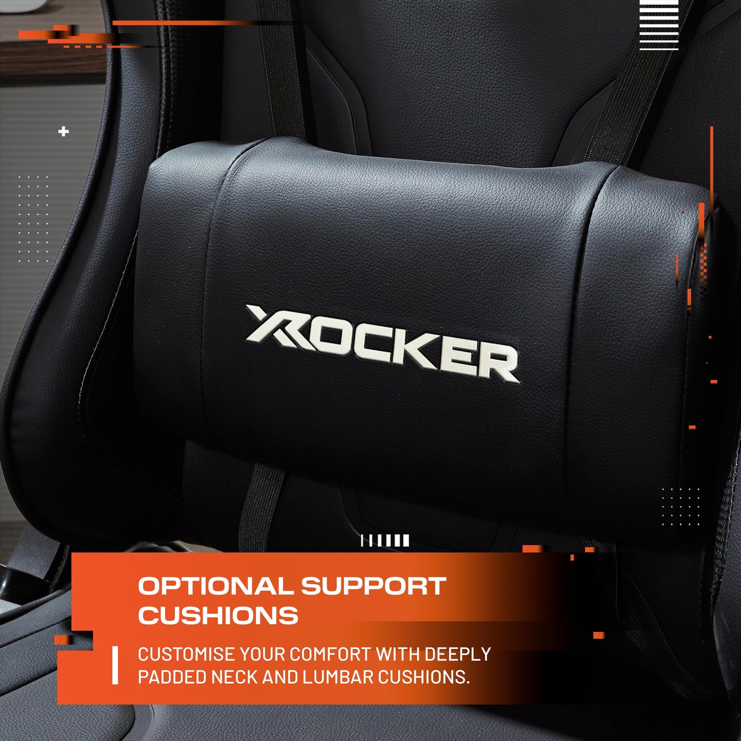X-Rocker Agility Sport High Back eSports Gaming Chair for Adults & Teens - 3D Armrests, Head & Lumbar Cushion, Height Adjustable Recliner