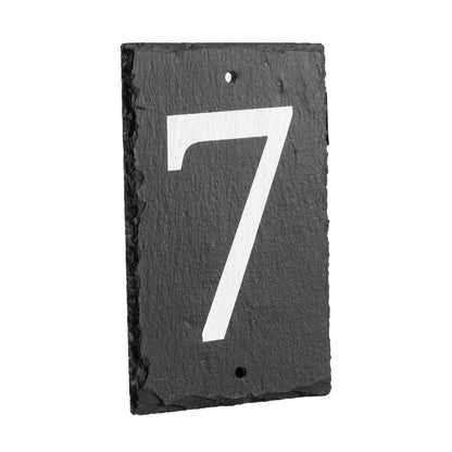 Number 7 Slate House Sign