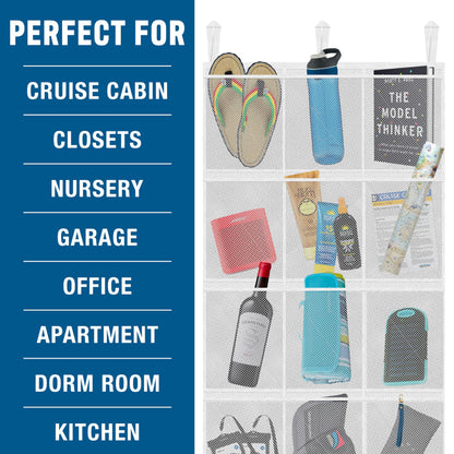 Cruise On Over The Door Organizer & Shoe Holder (Fire Retardant | Mesh) 15 Pocket