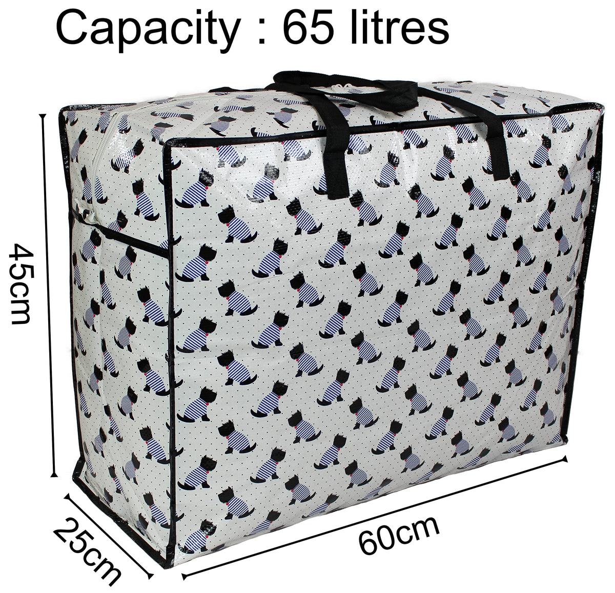 Storage Bags, 65 ltr, Scotty Scottie Dogs Print