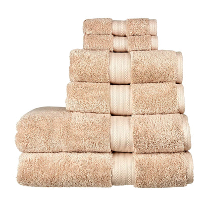 Christy Renaissance 6 Piece Towel Set | Driftwood Beige | 100% Egyptian Cotton Pile | Luxuriously Soft and Super Absorbent | 675 GSM