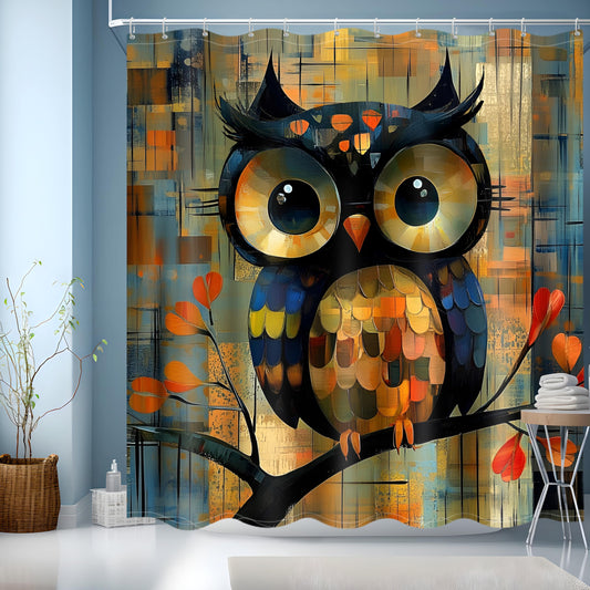 JINGYOU Bathroom Shower Curtain, Washable bathroom curtains, Weighted bath curtain Waterproof, Fabric bathroom curtains for Wet Room BathroomTub