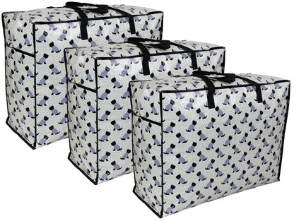 Storage Bags, 65 ltr 3x Pack, Scotty Scottie dogs print